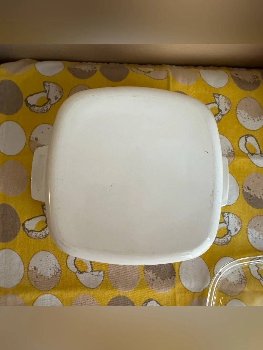 Vintage Corningware 1.5 liter Peony Floral square dish with lid